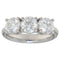 52 Bague trilogy en or blanc et diamants GIA 2,70 ct 58 Facettes G4011