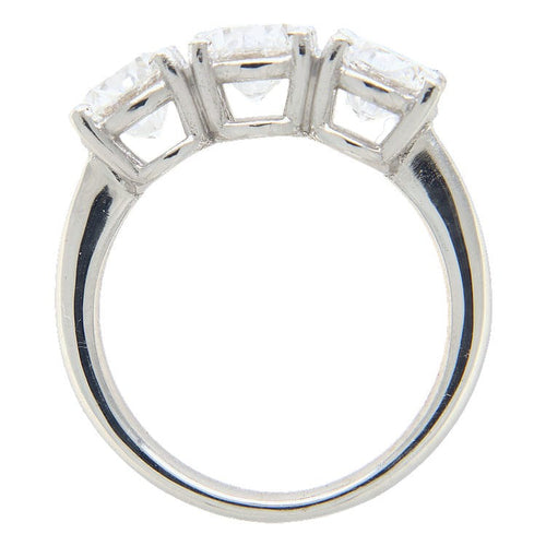 52 Bague trilogy en or blanc et diamants GIA 2,70 ct 58 Facettes G4011