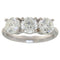 53 Bague trilogy en or blanc et diamants 3,01 ct 58 Facettes G4010