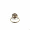 Bague 57 Bague vintage en or blanc 18 ct avec améthyste et diamants 58 Facettes 50504