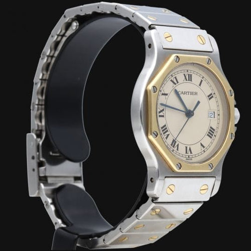 Cartier - Montre Santos Ronde en acier et or jaune 58 Facettes MT47454