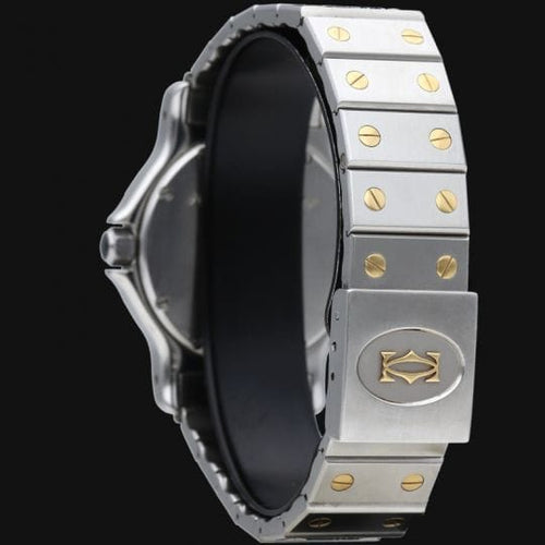 Cartier - Montre Santos Ronde en acier et or jaune 58 Facettes MT47454