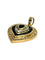 Pendentif cœur en or jaune, saphirs et diamants 0,55 ct 58 Facettes 2239