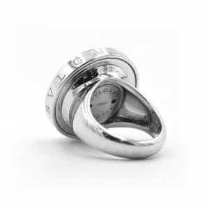 51 Bulgari Optical - Bague en or blanc et onyx 58 Facettes 56a21_M