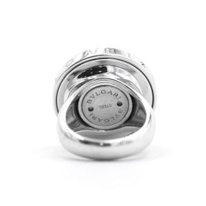 51 Bulgari Optical - Bague en or blanc et onyx 58 Facettes 56a21_M