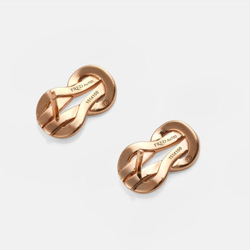 FRED Chance Infinie - Boucles d'oreilles en or rose et diamants 58 Facettes 314