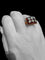 Bague 57 Bague cocktail années 50 en or jaune, grenats et diamants 58 Facettes