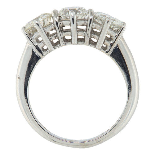 Bague trilogy en or blanc et diamants 1,65 ct 58 Facettes G4009