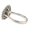 56 Bague en or blanc avec saphir 2,20 ct et diamants 58 Facettes G4008