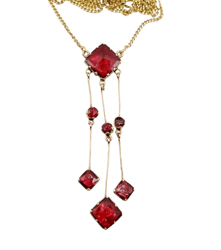 Victorien - Collier en or 18K et grenats