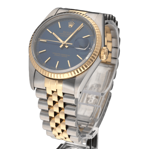 Rolex - Montre Datejust 16233 or et acier, 1988