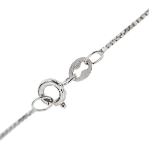 Collier Collier point lumineux avec diamant 0,50 ct en or blanc 18 ct 58 Facettes 22378