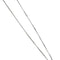 Collier Collier point lumineux avec diamant 0,50 ct en or blanc 18 ct 58 Facettes 22378