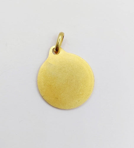 Augis - Pendentif médaille d'amour en or 18k, rubis et diamants 58 Facettes A07718