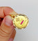 Augis - Pendentif médaille d'amour en or 18k, rubis et diamants 58 Facettes A07718