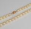 Collier 49 perles de culture blanches  AKOYA fermoir or 750°/°° 43,5 cm 58 Facettes ruellan9/4