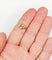 55 Bague toi et moi victorienne en or rose 18k et perles 58 Facettes A07719