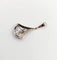 Art déco - Pendentif en or blanc 18k, platine, diamants et saphirs 58 Facettes A07721