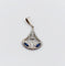 Art déco - Pendentif en or blanc 18k, platine, diamants et saphirs 58 Facettes A07721