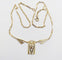 Collier Art déco à palmettes en or jaune et blanc 18k 58 Facettes A07722