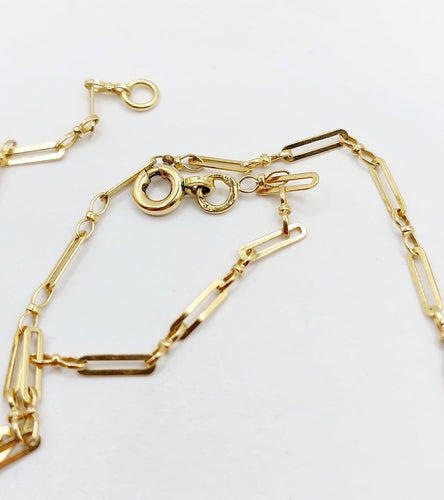 Collier Art déco à palmettes en or jaune et blanc 18k 58 Facettes A07722