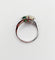 Bague 51 Bague toi et moi en or blanc 18k, diamant jaune et tsavorite 58 Facettes A07724