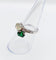 Bague 51 Bague toi et moi en or blanc 18k, diamant jaune et tsavorite 58 Facettes A07724