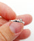 Bague 51 Bague toi et moi en or blanc 18k, diamant jaune et tsavorite 58 Facettes A07724