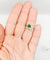 Bague 51 Bague toi et moi en or blanc 18k, diamant jaune et tsavorite 58 Facettes A07724