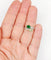 Bague 51 Bague toi et moi en or blanc 18k, diamant jaune et tsavorite 58 Facettes A07724