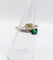 Bague 51 Bague toi et moi en or blanc 18k, diamant jaune et tsavorite 58 Facettes A07724