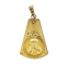 Pendentif LB - Médaille Art déco bébé en or 18K 58 Facettes A07726