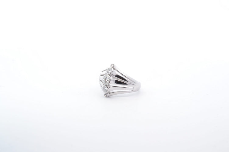 Bague 60 Bague diamants en or blanc 18k 58 Facettes 25171