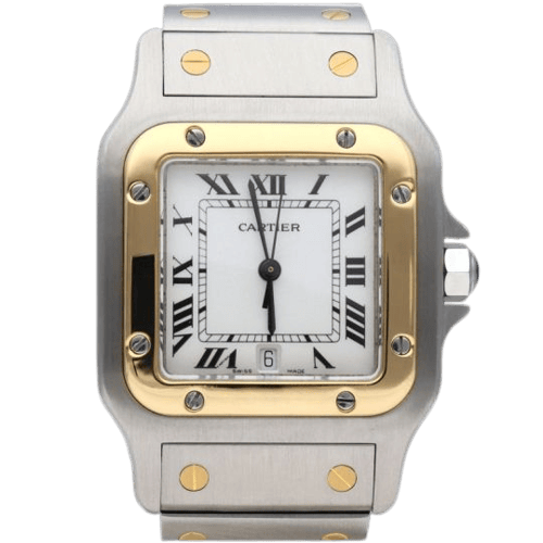 Cartier Santos Galbée - Montre en or jaune et acier 58 Facettes MT47367
