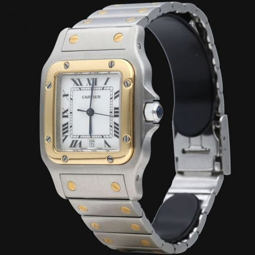 Cartier Santos Galbée - Montre en or jaune et acier 58 Facettes MT47367