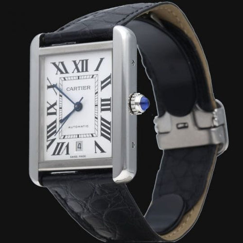 Cartier - Montre Tank Solo XL en acier 58 Facettes MT47955