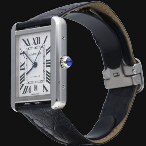 Cartier - Montre Tank Solo XL en acier 58 Facettes MT47955
