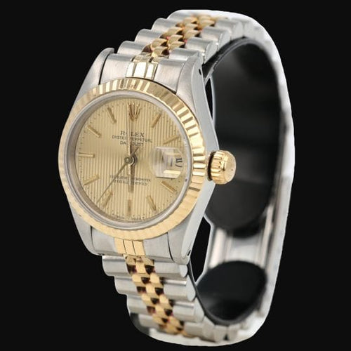 Rolex Lady-Datejust - Montre Oyster Perpetual en or jaune et acier 58 Facettes MT47974