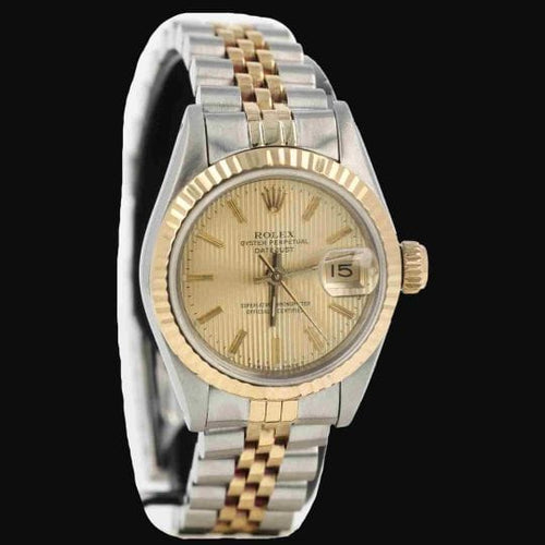 Rolex Lady-Datejust - Montre Oyster Perpetual en or jaune et acier 58 Facettes MT47974