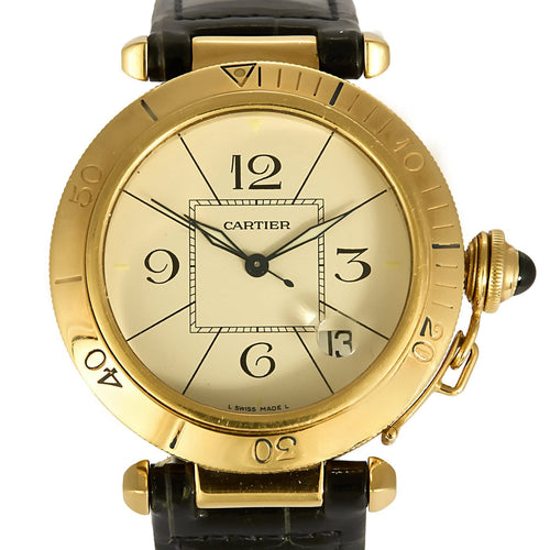 Cartier Pasha - Montre automatique en or jaune 58 Facettes B250633