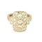 Bague en or jaune et blanc 18K et diamants