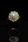 Bague 55 Bague austro-hongroise fleur en or jaune, perle et diamants 58 Facettes