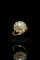 Bague 55 Bague austro-hongroise fleur en or jaune, perle et diamants 58 Facettes