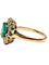 53 Bague en or rose, émeraude 1,50 ct et diamants 58 Facettes 2251