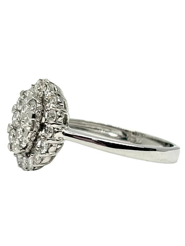 52 Bague en or blanc et diamants 1 ct 58 Facettes 2247