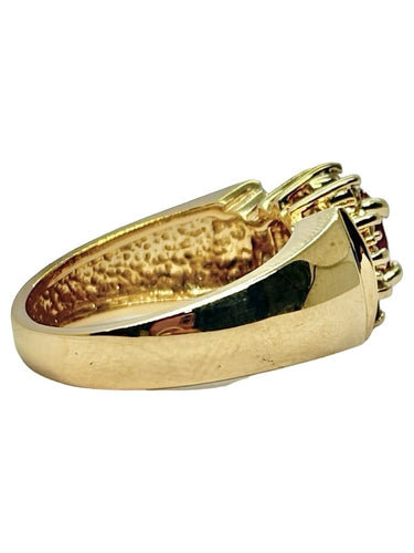 54 Bague rubis 1 ct en or jaune 14K et diamants 58 Facettes 2250