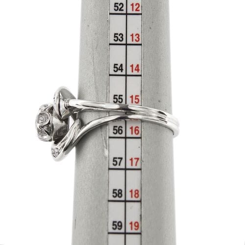 Bague 56 Bague spirale en or blanc 18 ct avec diamants 0,42 ct 58 Facettes 34821