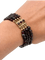 Bracelet quatre rangs de perles de grenat, fermoir or jaune 58 Facettes Lazuli08/09