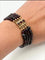 Bracelet Bracelet quatre rangs de perles de grenat, fermoir or jaune 58 Facettes Lazuli08/09