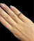 Bague 48 Bague de petit doigt en or jaune, émeraude et diamants marquise 58 Facettes